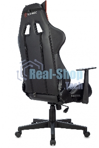 Кресло игровое Zombie Game Penta черный/красный эко.кожа с подголов. крестов. пластик