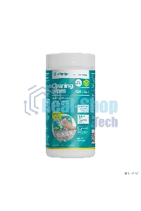 Чистящие салфетки Defender для экранов всех типов/нетканый материал/антистатик/туба/100 шт/Россия.