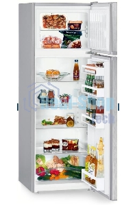 Холодильник Liebherr CTel 2931-26 001 серебристый двухкамерный 218/52л морозилка сверху