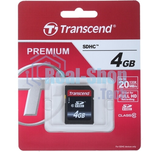 Флеш карта Transcend 4Gb SDHC Class 10 UHS-I U1 R95, W45Mb/s