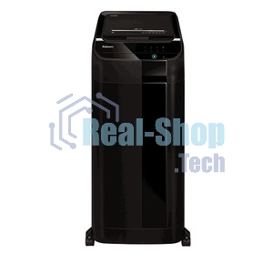 Шредер Fellowes AutoMax 450C черный с автоподачей (секр.P-4) фрагменты 450лист. 68лтр. скрепки скобы пл.карты CD