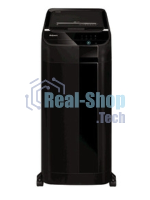 Шредер Fellowes AutoMax 450C черный с автоподачей (секр.P-4) фрагменты 450лист. 68лтр. скрепки скобы пл.карты CD