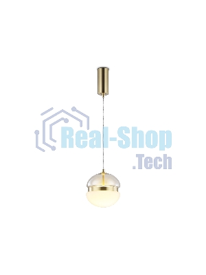 Подвесной светодиодный светильник Ambrella light LH11001 GD/FR золото/белый матовый 20W 3000K D180*200