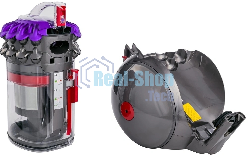Пылесос Dyson CY28 Parquet 2 серый/фиолетовый, 170/600 Вт, уборка сухая, пылесборник контейнер 1.5 л