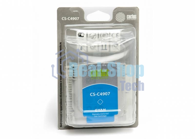 Картридж струйный Cactus CS-C4907 №940 голубой (30 мл) для HP OfficeJet PRO 8000/8500