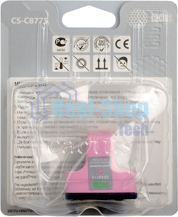 Картридж струйный Cactus CS-C8775 №177 светло-пурпурный (11.4 мл) для HP PS 3213/3313/8253/C5183/C6183/C6283/C7183/C7283/C8183/D7163/D7263/D7363/D7463