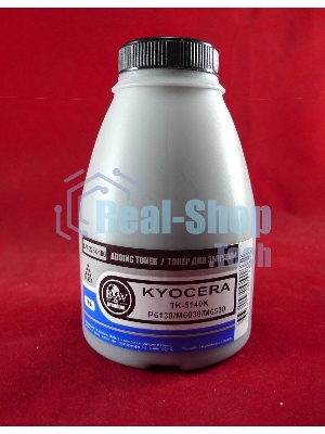 Тонер для Kyocera TK-5140K, P6130/M6030/M6530 Black (фл. 160г) 7K Black&White Premium