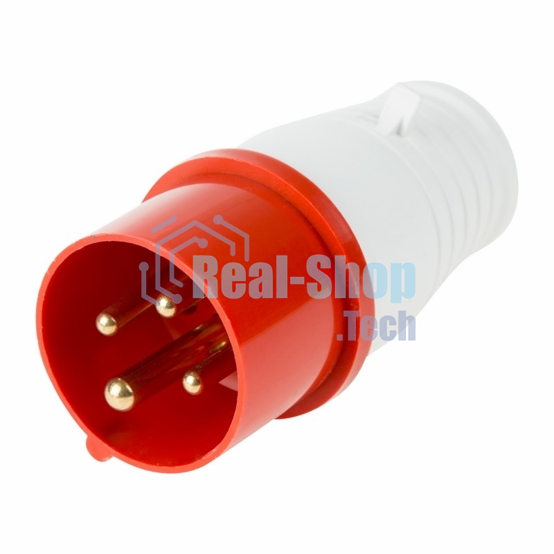 Вилка Rexant 014 переносная 3Р+РЕ 16А 380В IP44