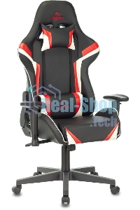 Кресло игровое ZOMBIE Z4, на колесиках, искусственная кожа, черный/красный (viking zombie z4 red)