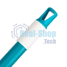 Щетка пластмассовая для чистки ковров, 27 cм, c черенком, 120 см, бирюз. щетина, HomePalisad