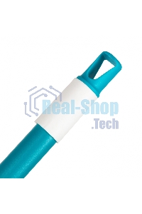 Щетка пластмассовая для чистки ковров, 27 cм, c черенком, 120 см, бирюз. щетина, HomePalisad