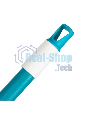 Щетка HomePalisad пластмассовая для чистки ковров, 27 cм, c черенком, 120 см, бирюз. щетина