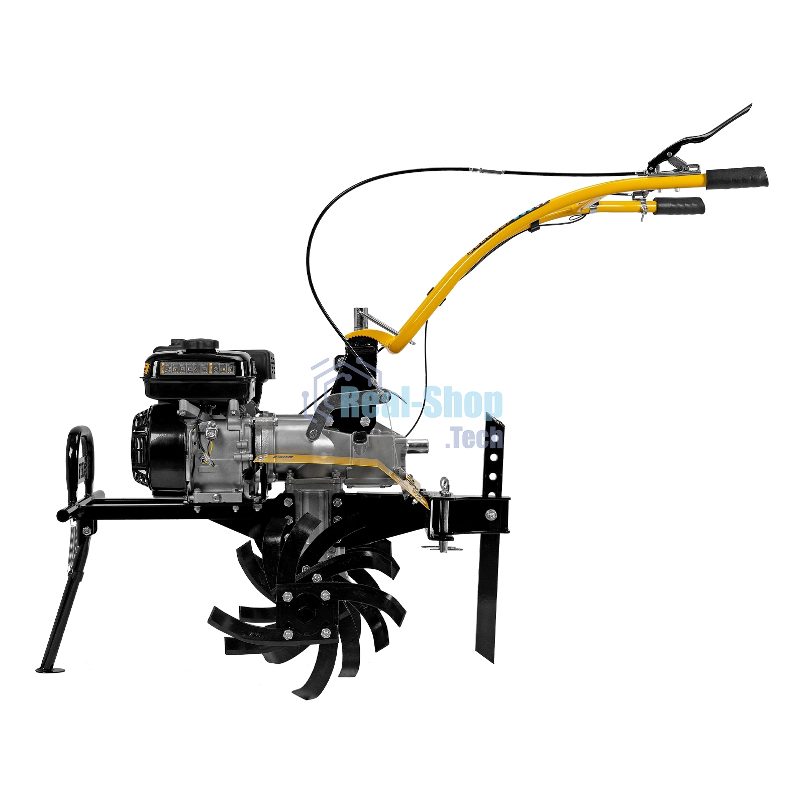 Мотоблок Denzel DPT-370X 7 л.с., диск.сцеп, шир 90 см, глуб 35 см, фрез 3х4, ВОМ, передачи 3В/1Н