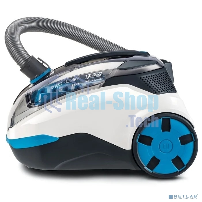 Пылесос Thomas DryBOX+AquaBOX Parkett белый/синий, 325/1700Вт, уборка сухая, пылесборник контейнер 2.6 л