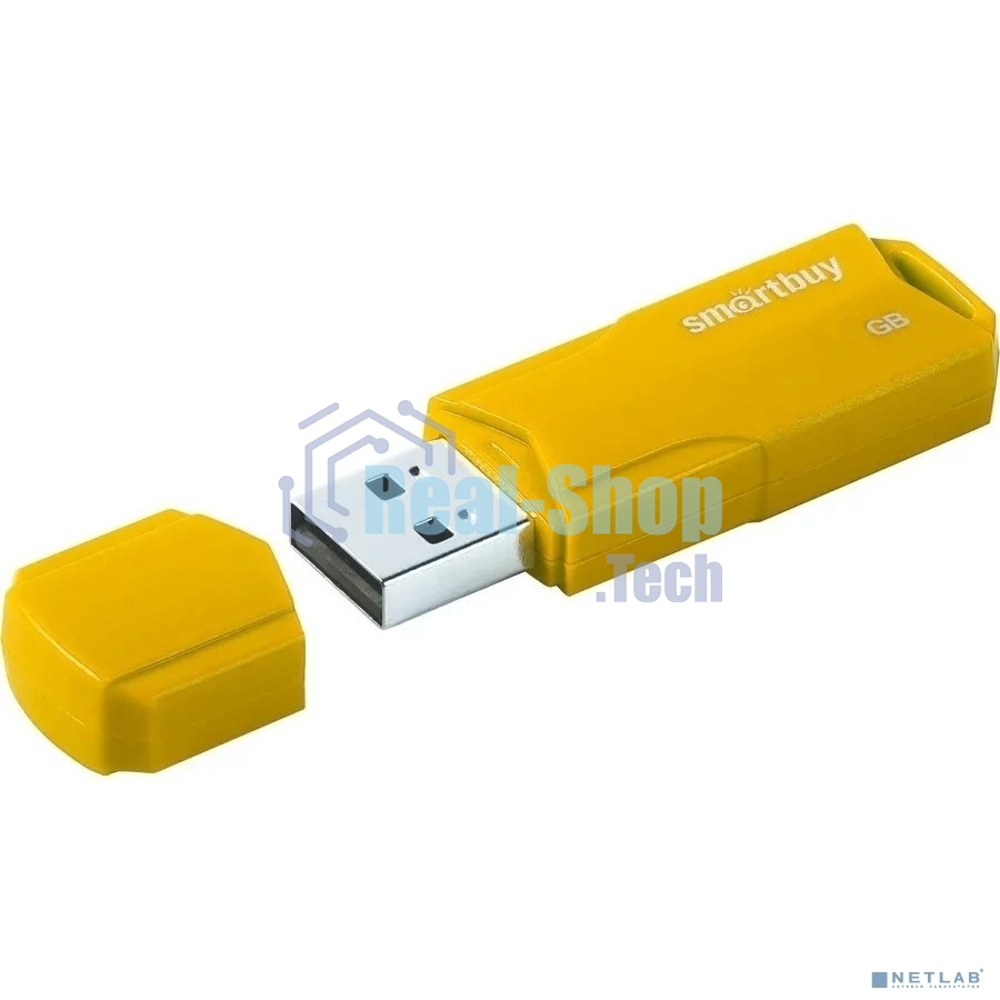 Флешка USB Smartbuy 4Gb,CLUE Yellow (SB4GbCLU-Y)