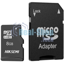 Флеш карта microSDHC 8Gb HIKSEMI NEO ADAPTER HS-TF-C1/8G/ADAPTER <HS-TF-C1/8G/ADAPTER> (с SD адаптером) R/W Speed 23/10Mb/s Флеш карта microSDHC 8Gb HIKSEMI NEO ADAPTER HS-TF-C1/8G/ADAPTER <HS-TF-C1/8G/ADAPTER> (с SD адаптером) R/W Speed 23/10Mb/s