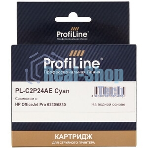Картридж струйный ProfiLine PL-C2P24AE (№935XL) для принтеров HP OfficeJet Pro 6230/6830 с чернилами на водной основе Cyan