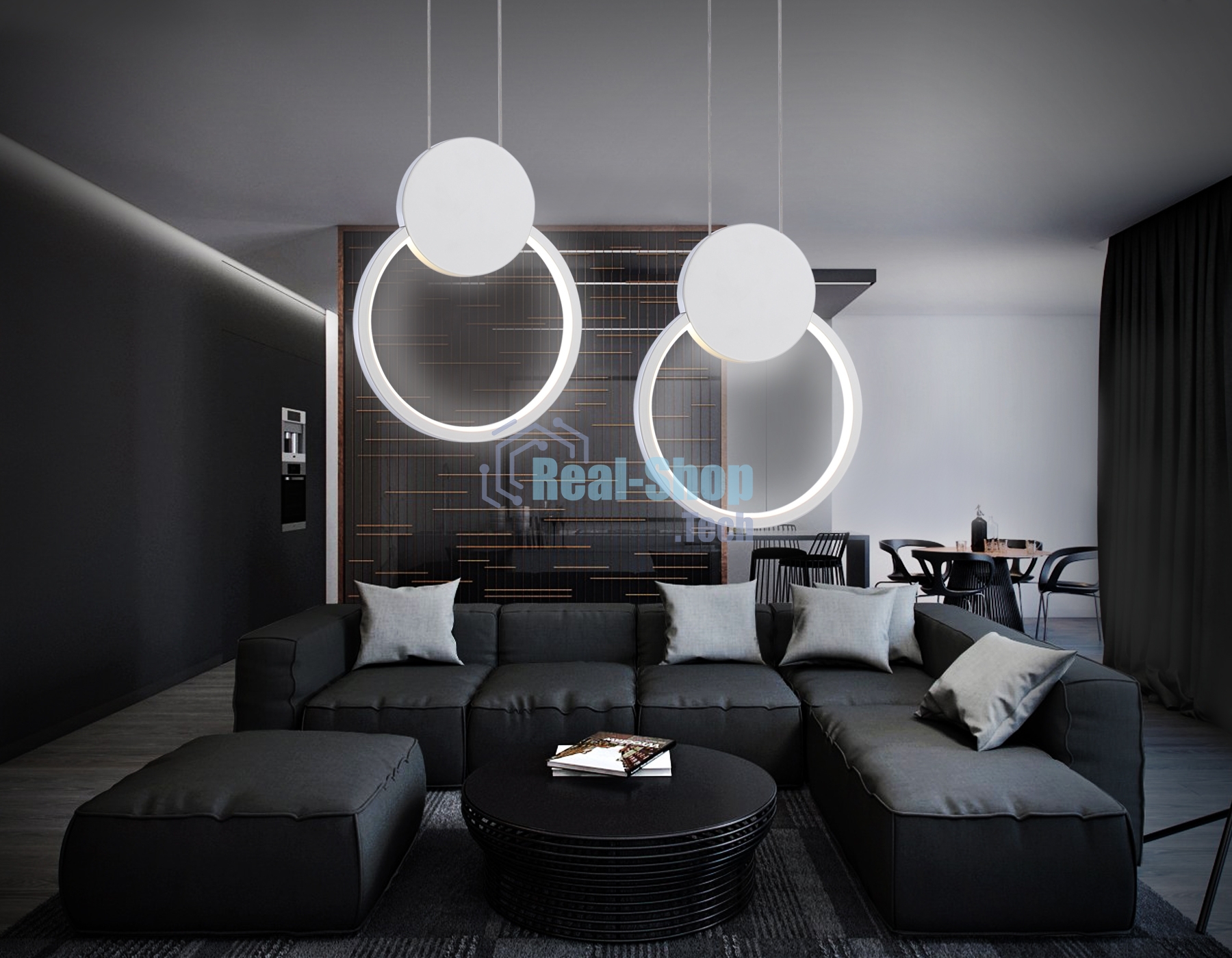 Светильник Ambrella light FL5251 WH белый 9W 4200K 200*20*1200 (без ПДУ)