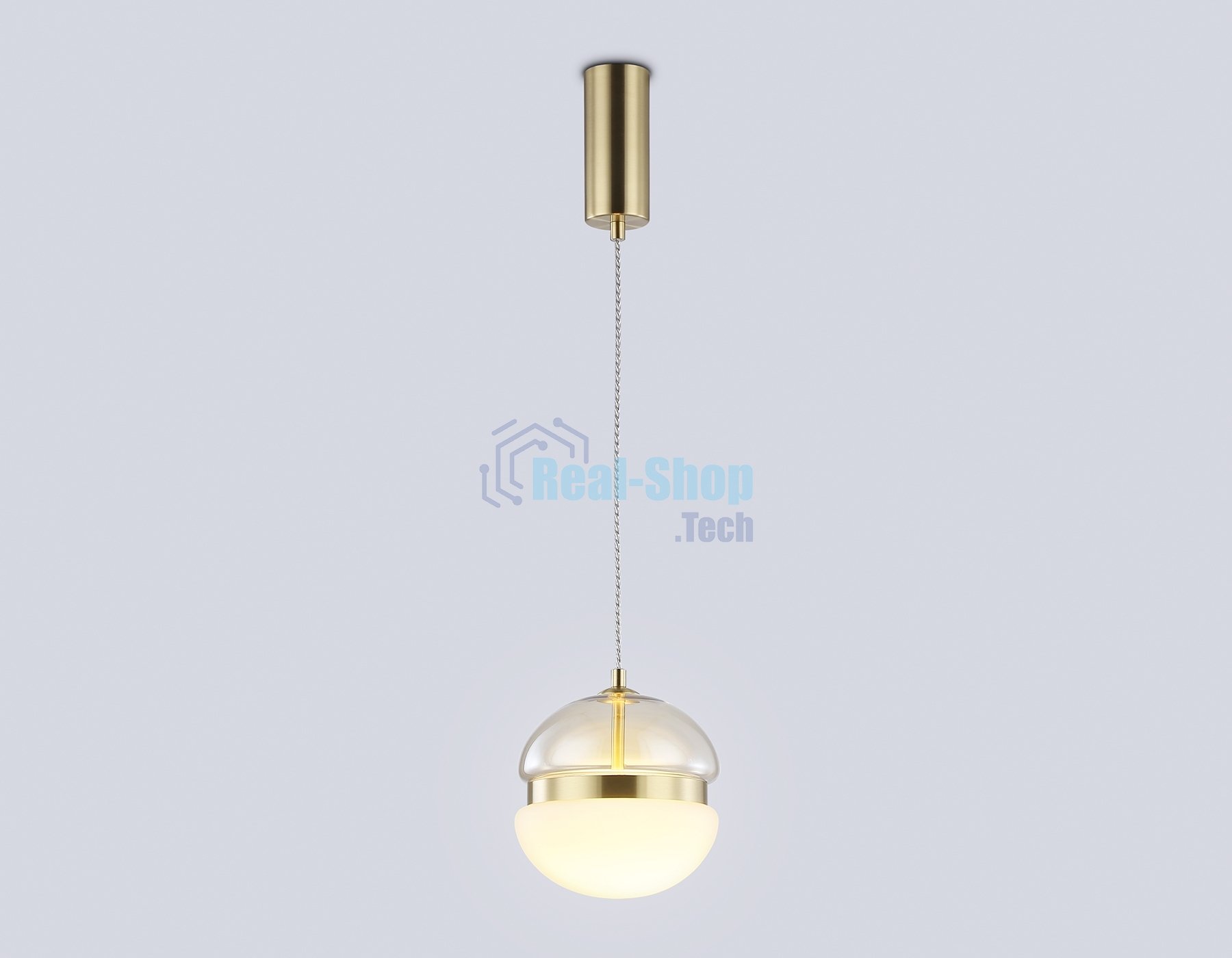 Подвесной светодиодный светильник Ambrella light LH11001 GD/FR золото/белый матовый 20W 3000K D180*200