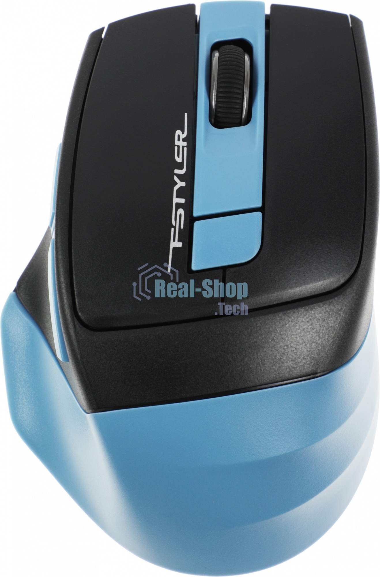Комплект клавиатура+мышь A4Tech FStyler FG1035 беспроводной, USB, 2000 DPI, чёрный/синий