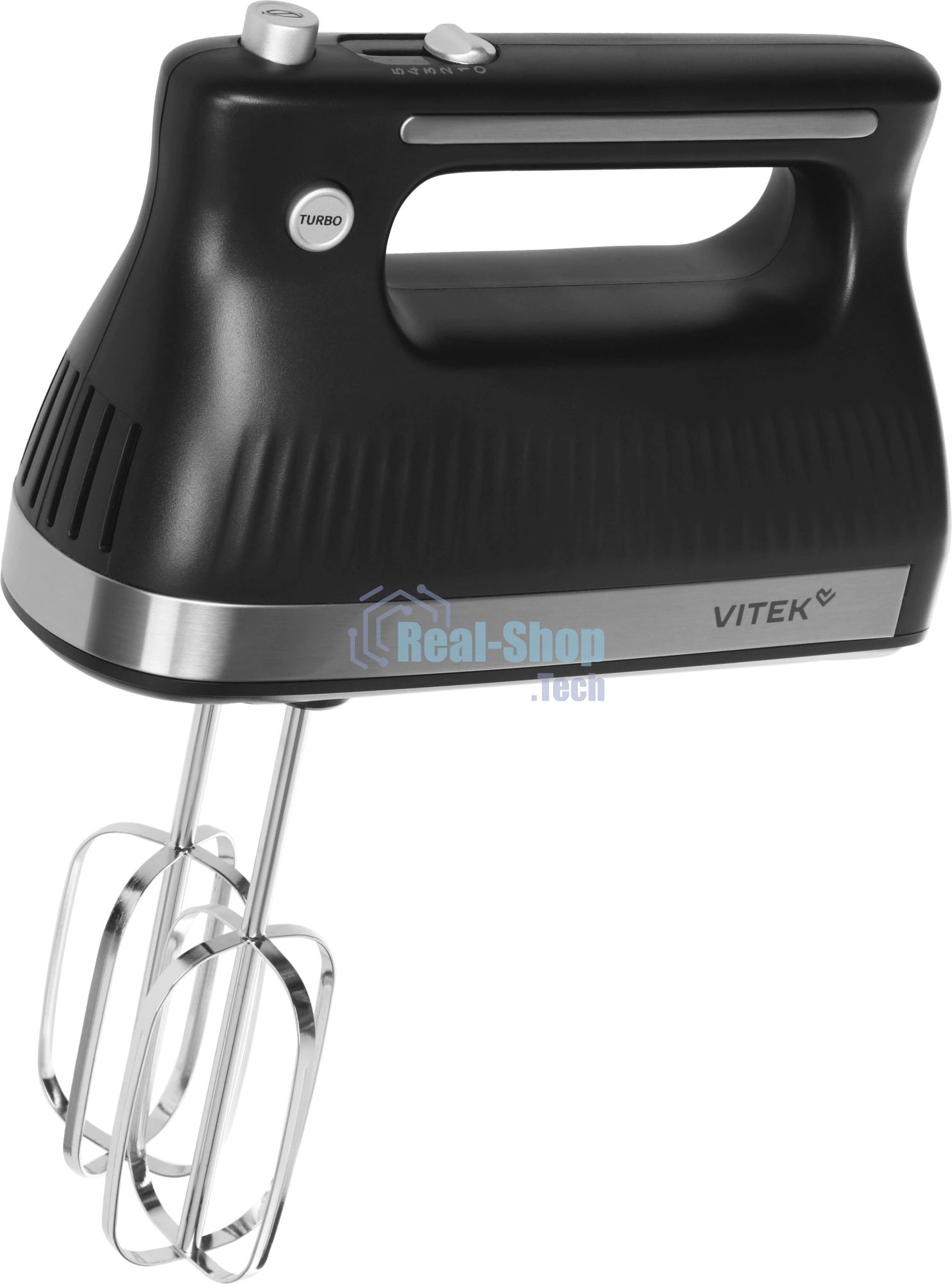 Миксер Vitek VT-HM1001 черный/серебристый, ручной, 700 Вт, 5 скоростей