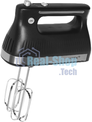 Миксер Vitek VT-HM1001 черный/серебристый, ручной, 700 Вт, 5 скоростей