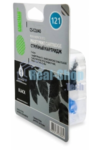 Картридж струйный Cactus CS-CC640 №121 черный (6 мл.) для HP DJ D1663/D2563/D2663/D5563/F2423/F2483/F2493/F4213/F4275/F4283/F4583/PS C4683/C4783
