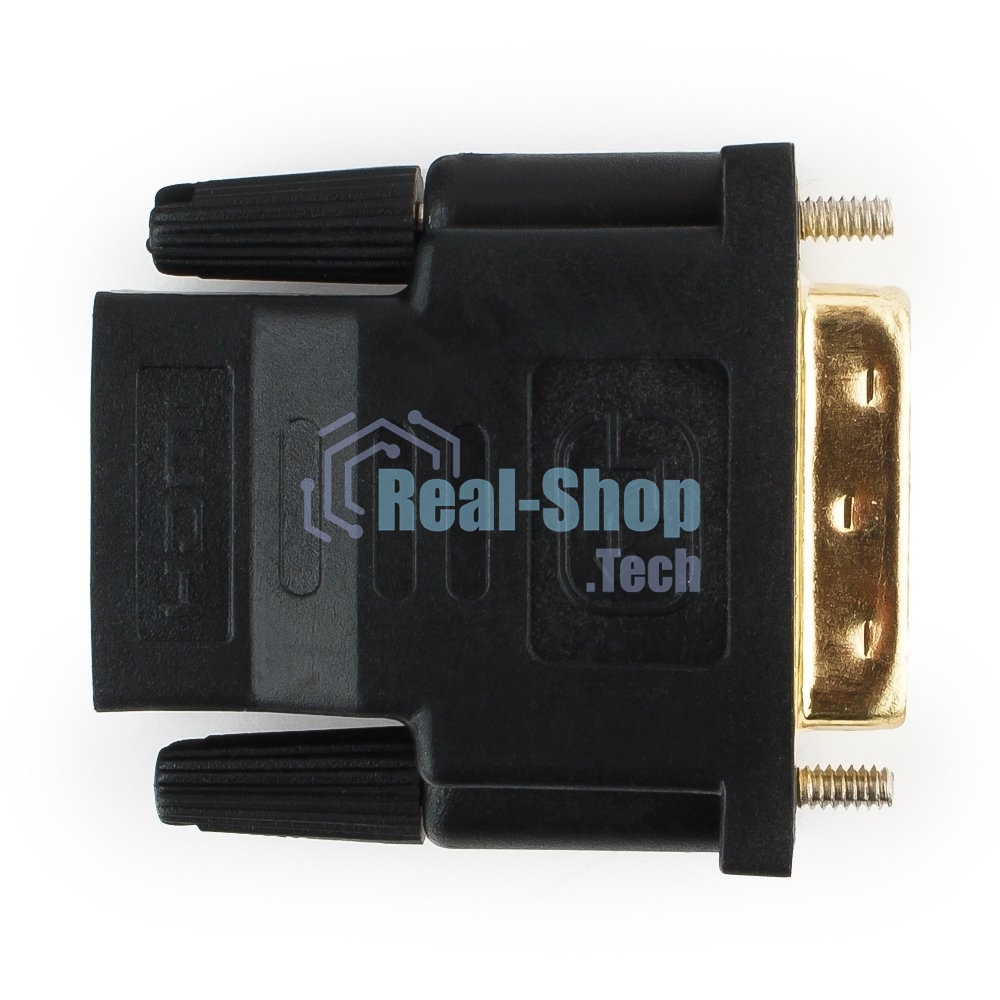 Переходник Cablexpert HDMI-DVI 19F/19M золотые разъемы, пакет, черный (A-HDMI-DVI-2)