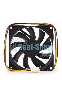 Вентилятор для корпуса Gembird D8015SM-3 черный, 80 мм, 2600 об/мин, 27 дБ, 3 pin
