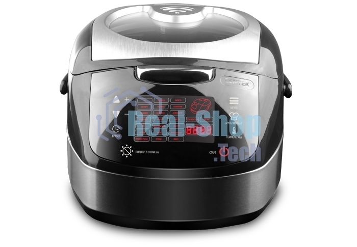Мультиварка Centek CT-1472 Ceramic черный/сталь, 860 Вт, 5.0 л, LED, 21 программа