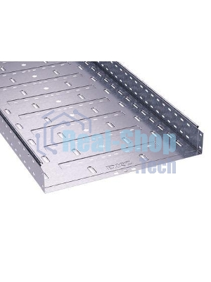 Лоток листовой перфорированный 400х80 L3000 сталь 1мм ДКС 35306