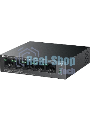 Коммутатор настольный TP-Link LS105LP с 5 портами 10/100 Мбит/с (4 порта PoE)