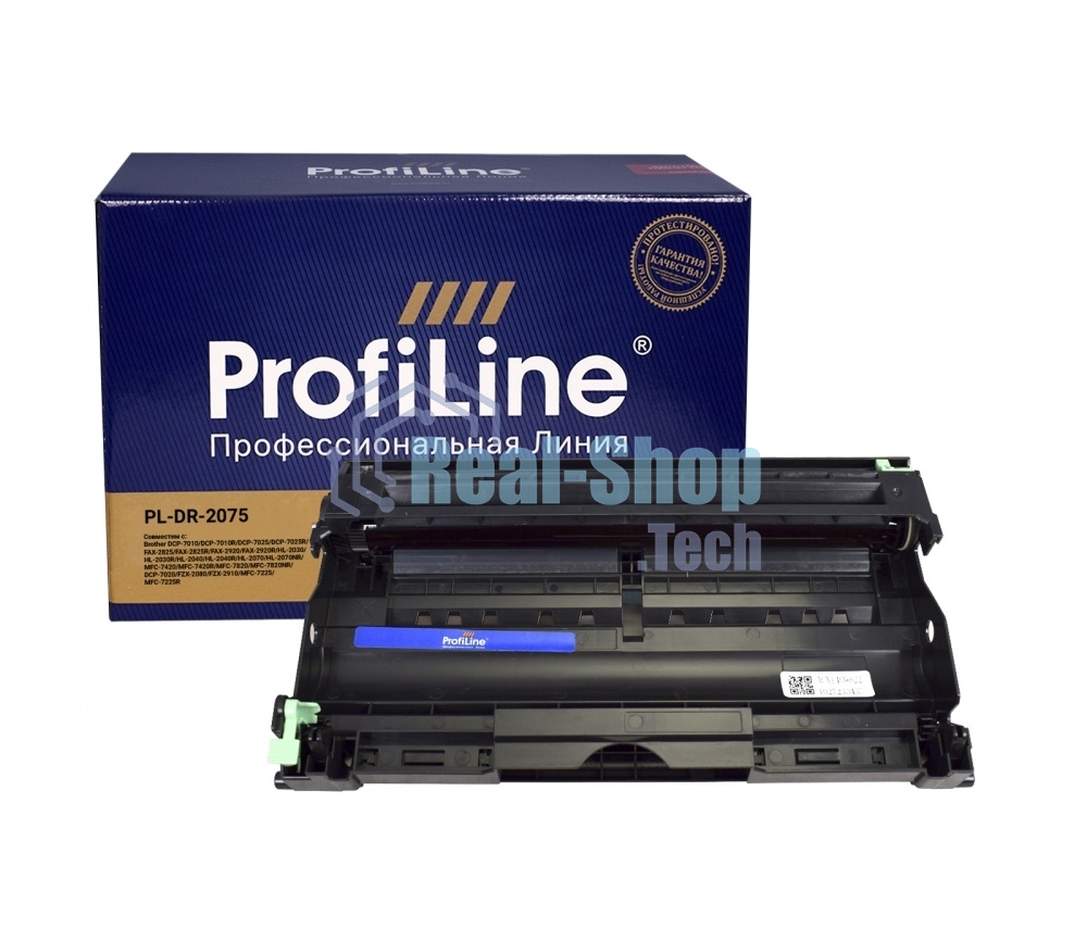 Драм-картридж PL-DR-2075 для принтеров Brother HL-2030/2035/2037/2040/2045/2050/2070/2075N MFC 7220/7225/7420/7820/7820N Fax 2820/2920/DCP 7010/7020/7025 12000 копий ProfiLine