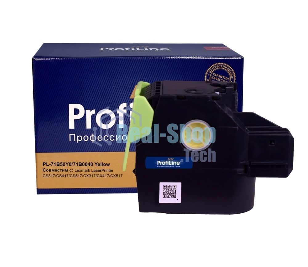 Картридж лазерный ProfiLine PL-71B50Y0/71B0040 для принтеров Lexmark LaserPrinter CS317/CS417/CS517/CX317/CX417/CX517 Yellow 2300 копий