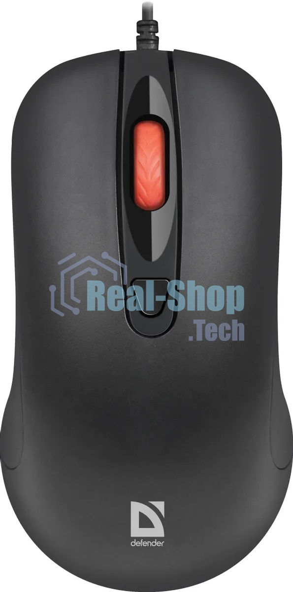 Мышь проводная Defender Omega MB-522 черный, 1600 dpi, USB, кнопки - 4