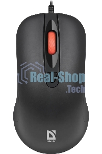 Мышь проводная Defender Omega MB-522 черный, 1600 dpi, USB, кнопки - 4