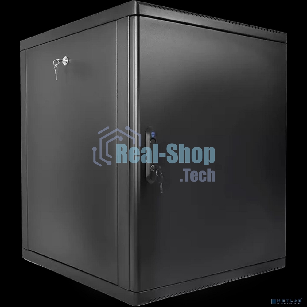 Шкаф телекоммуникационный ЦМО настенный разборный 15U (600 x 520) съемные стенки, дверь металл, черный (ШРН-М-15.500.1-9005)