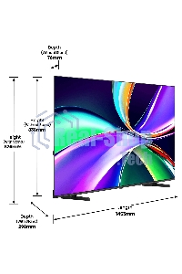Телевизор Hisense 65'' 65E7Q черный QLED UHD 60Hz Smart