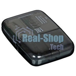 Кард-ридер Buro BU-CR-110 черный/MMC/MS/MS Duo/MS Micro M2/MS Pro/RS-MMC/SD/SDHC/TF/micro-SD/miсro-SDHC/USB 2.0/пластик