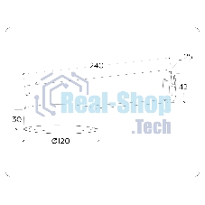 Управляемый светодиодный светильник для шинопровода Magnetic Ambrella light GL1381 BK черный IP20 15W 3000K-6400K 220V 120° D115/232*115*77 (Без ПДУ)