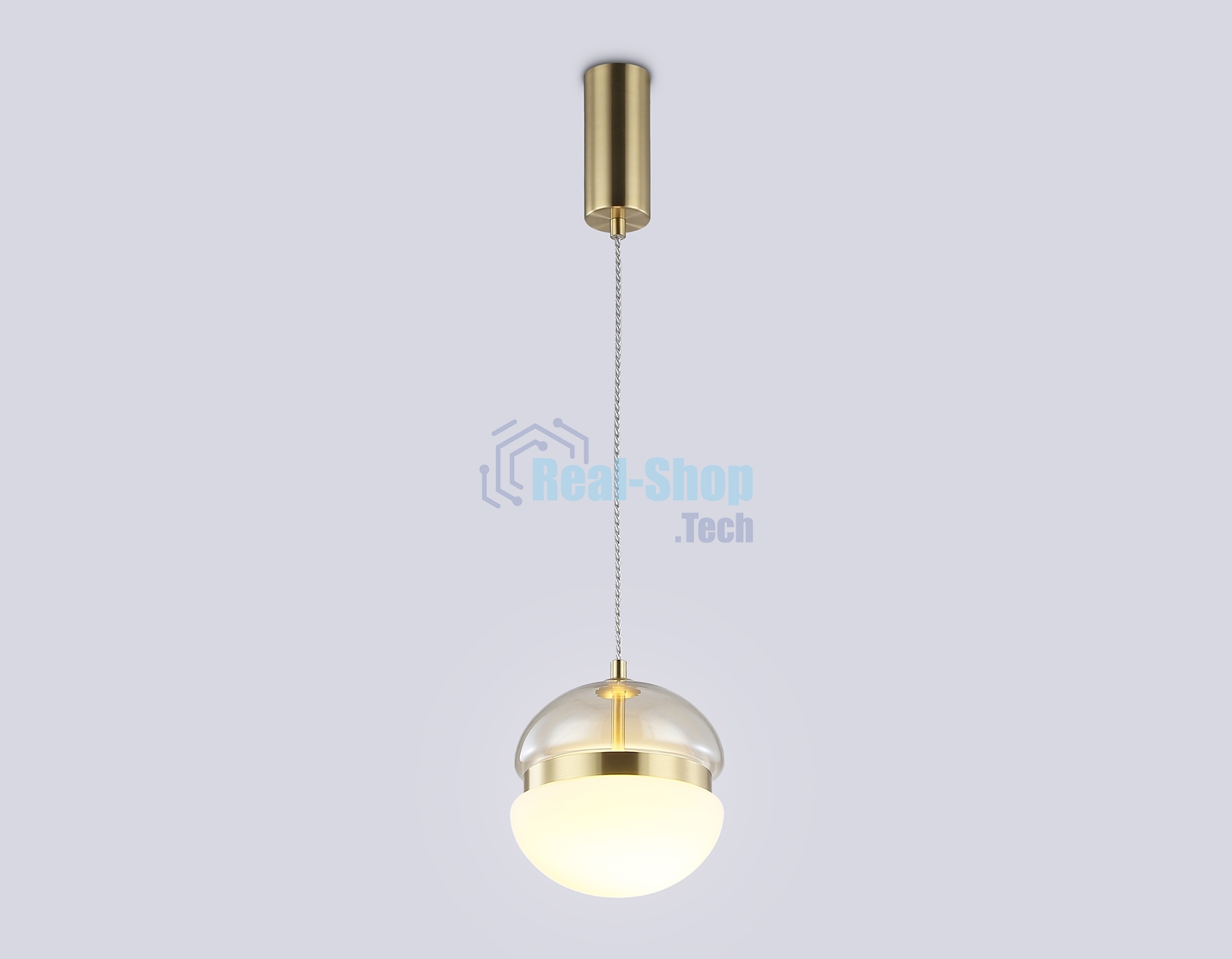 Подвесной светодиодный светильник Ambrella light LH11001 GD/FR золото/белый матовый 20W 3000K D180*200