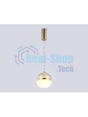 Подвесной светодиодный светильник Ambrella light LH11001 GD/FR золото/белый матовый 20W 3000K D180*200