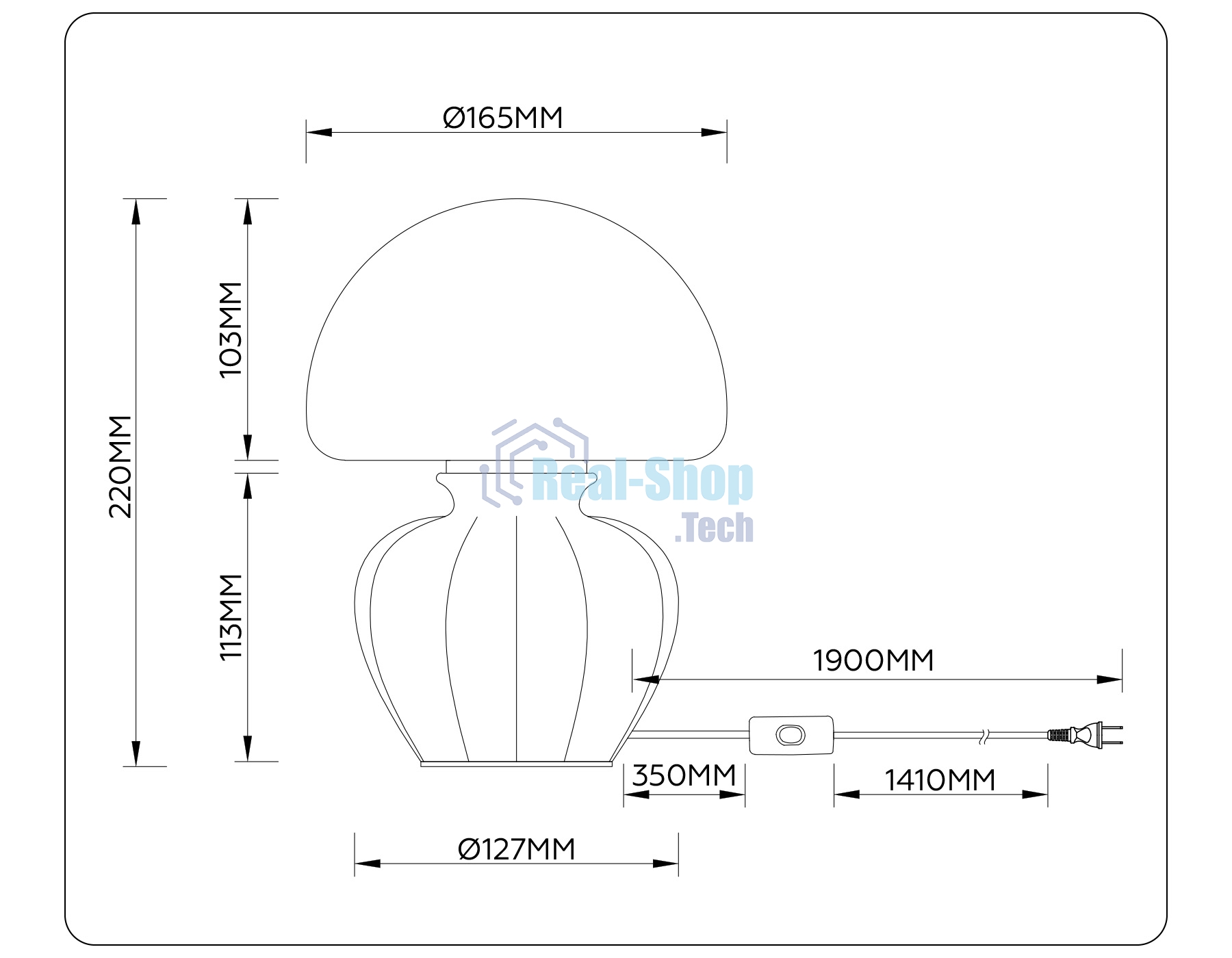 Настольная лампа Ambrella light LH53247 CF/WH кофе/белый G9 max 28W D165*220