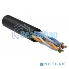 Витая пара ITK LC3-C604-129 U/UTP кат.6 4x2x23AWG LSZH черный (305м)