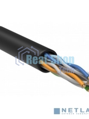 Витая пара ITK LC3-C604-129 U/UTP кат.6 4x2x23AWG LSZH черный (305м)