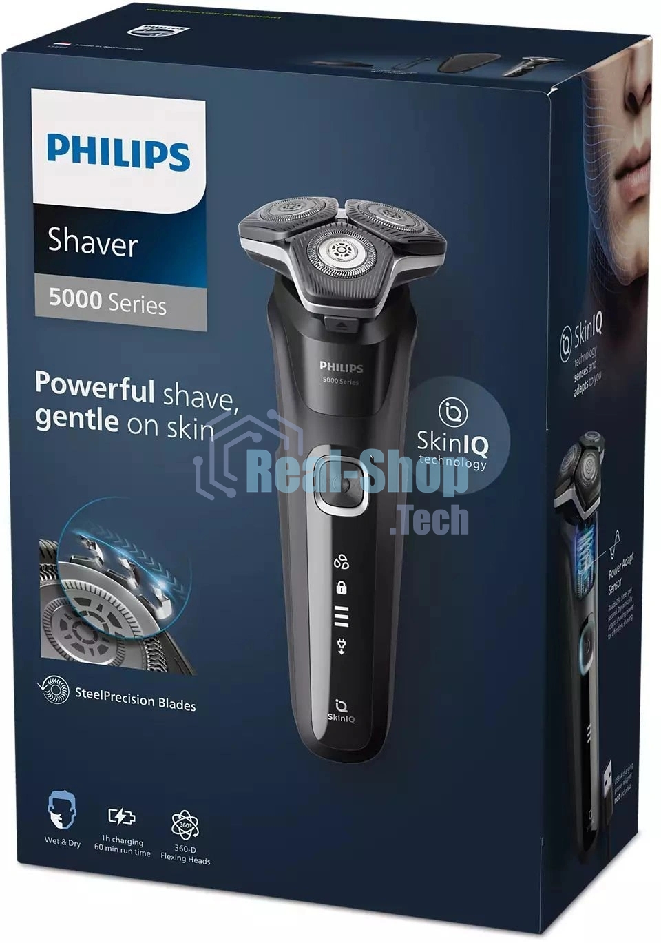 Бритва электрическая Philips Тип роторная/Электропитание от аккумулятора/Время автономной работы 60 мин. коричневый S5898/35