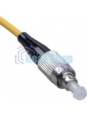 Патч-корд оптический Cabeus Tight Buffer, Simplex FC/LC, OS2 9/125, LSZH, 15м, Ø 3мм, синий хвостовик, жёлтый