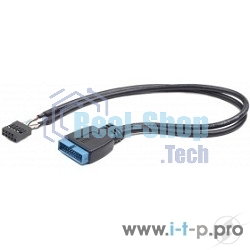 Кабель Cablexpert Внутренний USB2 - USB3 кабель, 9pin/19pin, 0.3m (CC-U3U2-01)