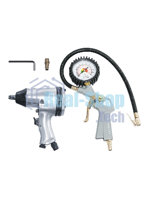 Набор пневмогайковерт Fubag GP158/312 158л/мин 312н/м 7000об/мин пневмопистолет д/шин манометр