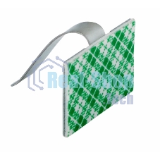 Площадки самоклеющиеся металлические с клипсой под шлейф Rexant (ПКШМ) 30x20 мм, упаковка 100 шт.